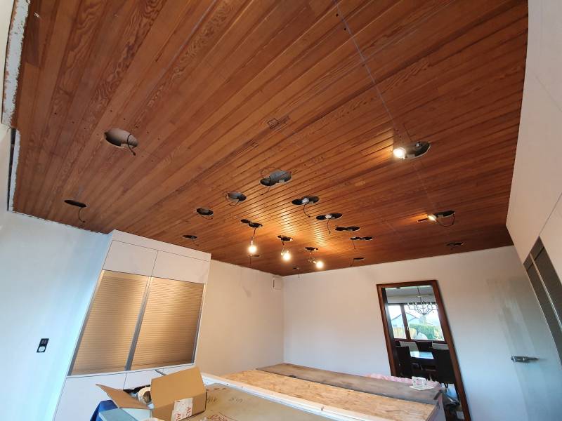 Pose d'un plafond tendus à Willerwald et environs