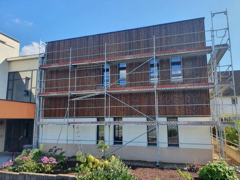 Aprés pose de saturateur pour bardage