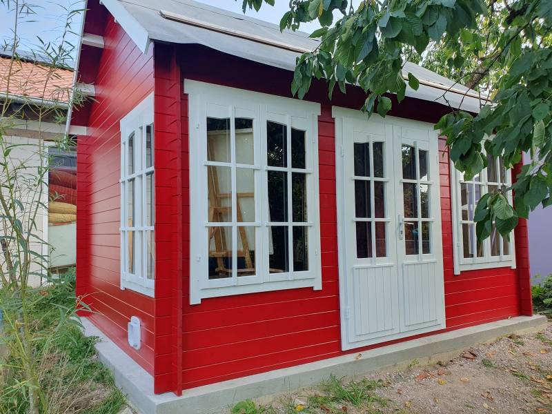 Après peinture face 1 rouge et blanc avec VS Peinture Francois dans le secteur de Sarralbe, Sarreguemines, Forbach, Bitche, Saint-Avold et les environs