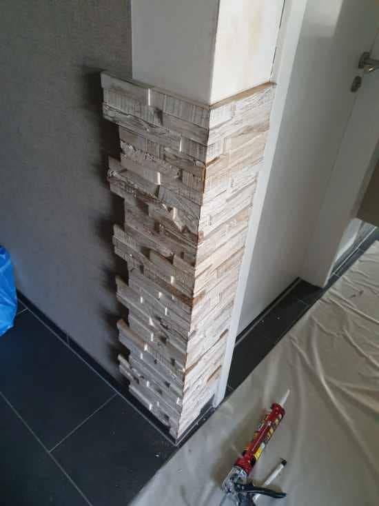 pose de parement à Neufgrange