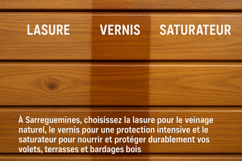 Comparatif lasure, vernis, saturateur : solutions adaptées 