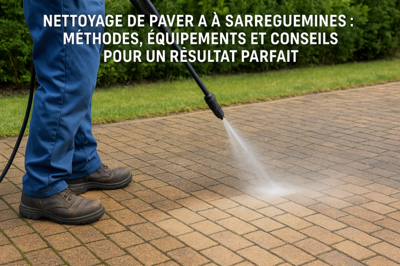 Nettoyage de pavé à Sarreguemines